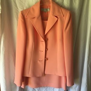 Tahari Arthur S. Levine 2 piece coral suit
